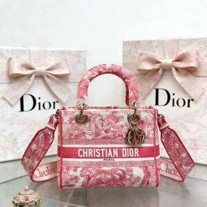 Dior Mini Lady Dior Bag in Pink